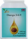 Ved Omega 3-6-9 Integratore Alimentare softgel, da Olio di Flaxseed Pressa Fredda, 1000 mg 90 Gel Morbido - 90 giorni di alimentazione.