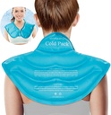 Pacchetto di ghiaccio comodo per le spalle del collo Rilievo del dolore, Resuable Large Gel Shoulder Cooling Wrap per lo schienale superiore, Cold Compress Terapia fisica per lesioni cervicali, Regalo delle donne degli uomini