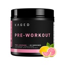 Polvere pre allenamento originale Kaged | Limonata rosa | Pre-allenamento con Creatina, Beta Alanina, L-Citrullina, BCAAs | 274 mg Caffeina organica | Pre integratori per uomini e donne | 20 Serve