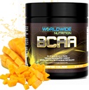 In tutto il mondo Nutrition BCAA Polvere - Aminoacidi a catena ramificata - Pre Intra Post Supplemento di allenamento per uomini e donne - Polvere di elettroliti naturali per l'energia BCAA - Mango Colada - 30 Serve