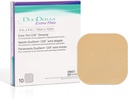 ConvaTec DuoDERM Extra Thin Control Gel Formula 4"x4" Hydrocolloid Sterile Adhesive Dressing for Superficial Wounds, Low Friction, Latex-Free, Impermeabile, Quadrato, Beige, 10ct Box