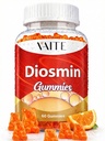VAITE Diosmin 1000mg - Integratori di supporto della vena per le vene varicose - Formula di ottimizzazione venosa del supplemento di salute della gamba, Citrus bioflavonoidi, aiuta a circolare per le gambe, pancia delle zampe, 60 Gummie vegane