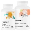 THORNE - Super EPA e Lievito Rosso Bundle & CoQ10 - Supporta Cardiovascluar, Giunti, Cervello e Salute Della Pelle - da 90 a 120 Serve