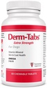 Derm Tabs Extra Forza per Cani - Olio Naturale, Vitamine, Minerali e Antiossidanti - Sostenere la pelle sana e ridurre il taglio -60 compresse masticabili