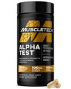 MuscleTech Testosterone Booster per gli uomini, AlphaTest - T-Boost Mens Supplemento con Tribulus Terrestris & Boron - Daily Male Gym Supplementi di allenamento per la crescita muscolare, Stamina & Energy - 120 pillole