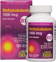Fattori naturali, vitamina B12 Methylcobalamin 1.000 mcg, offre la forma più metabolica attiva di B12, compresse di dissolving rapidi