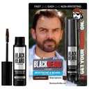 Barbanera per gli uomini colore del cuscinetto istantaneo – tutto il giorno Beard, Mustache, Sopracciglio e Sideburns colore – Temporaneo, Ipoallergenico Beard Dye Alternative – Fino a 45 applicazioni – Dark Brown, 1 Pack