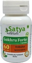 Gokhru Forte Capsule 500 mg. 60 Veg. Capsule | Gokharu (Tribulus Terrestris) Estratto di capsule per uomini e donne | Ayurvedic Herbal Supplement/Remedies | 10:1 Forte (1 Bottiglia di 60 capsule)