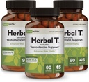 DailyNutra Herbal T Men’s Health Formula Supplement for Endurance, Vitality, & Healthy Aging - con KSM-66 Ashwagandha, Tongkat Ali, Tribulus, Eleuthero, & Horny Goat Weed (3-Pack)