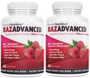 Complesso di chetoni lampone, 120 Capsule, Due Confezione, 1200mg Per Serve Mango Africano, Aceto di Sidro di Mele, Tè Verde, Resveratrolo, Frutta di Acai, Kelp, e Grapefruit Diet & Weight Management Supplement