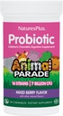 NaturesPlus Animal Parade Probiotico, Bacca Mista - 30 Masticabili - Supplemento Digestione Bambini - Supporta la Salute e la Funzione Immune - Vegan, Gluten Free - 30 Serve