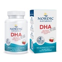 Nordic Naturals DHA Xtra, Fragola - 60 Gel Morbidi - 1660 mg Omega-3 - Formula DHA ad alta intensità per il supporto del sistema cerebrale e nervoso - Non OGM - 30 Serve