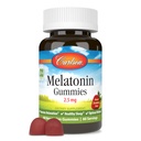 Carlson - Melatonin Gummies, 2.5 mg, sonno sano, promuove il rilassamento, aroma di fragola naturale, 60 Gummies