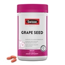 Estratto di semi d'uva Swisse Capsule Antiossidante Supplemento di erbe | Integratore di polifenoli di semi d'uva + Antiossidante Vitamina C | Promuove la salute e la produzione di collagene | 300 compresse