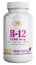 365 Salute di HEALTHLIFE Vitamina B12 1000mcg compresse, Sostenere la conversione di energia, Supplemento dietetico per il supporto del metabolismo energetico, 365 giorni di alimentazione
