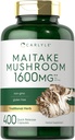 Carlyle Maitake Mushroom Capsule | 1600mg | 400 Count | Non OGM & Gluten Free Extract | Integratore di funghi