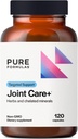 PureFormulas Joint Care + - Premium Joint Support Supplement with Hyaluronic Acid, Glucosamine, MSM, Green Lipped Mussel, Turmeric & More - Formula non OGM per adulti (120 capsule)