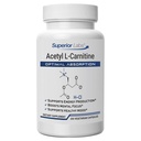 Labs Superior Acetyl L-Carnitina 500 mg, ALCAR ad alta potenza, Pure Non-GMO, Additivi Sintetici Zero, Assorbimento Massimo, Metabolismo Energetico e Grasso, Cervello, Nerve & Supporto Detox Cellulare, (200 Caps Veg)
