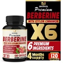 BMVINVOL 6in1 Integratore berbero con cannella di Ceylon, radice tumerica, cardo di latte, carciofo, pepe nero -120 capsule per 4 mesi di alimentazione
