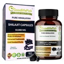 Pure Himalayan Shilajit capsule. Massima resistenza naturale Shilajit Rich in Trace Mineral & Acido Fulvico. Altitudine Sourcing. Vegan NonGMO 90ct. Estratto Tradizionalmente Nessun stearato nessun farina di riso