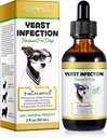Trattamento di infezione da lievito ALIVO per cani, Trattamento di infezione da lievito naturale Supporta il sollievo dell'itch del cane, Infezione dell'orecchio del cane, Rilievo di allergia del cane, Supplemento di erbe del cane, Sapore di pancetta - 2 oz