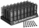 Organizzatore di pillole mensile 2 volte al giorno, CAidRE 30 giorni organizzatrice di pillole AM PM, un mese scatole di pillole e organizzatore, 31 giorno organizzatrice di pillole con supporto settimanale per olio di pesce, vitamine, integratori, nero