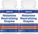 Supplemento di istamina dell'enzima DAO Integratore di ossidasi della digestione del liscio - Made in USA - 60 Softgels (2 bottiglie)