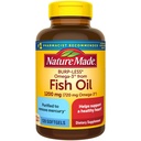 Natura fatta Burp-Less Fish Oil 1200 mg uno al giorno, 120 Softgels, Fish Oil Omega 3 supplemento per la salute del cuore
