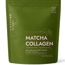 FKRO Matcha Collagen Powder w Biotin, Acido Ialuronico & Vitamina C - Capelli sani, Pelle & Unghie - Polvere naturale di collagene I & III idrolizzata, Matcha Latte non zuccherata - 22 Serve, 7.9oz