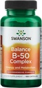 Swanson B-50 Complex - Integratore di vitamina Promuovere il supporto energetico & Metabolismo - May Support Heart Health, Memory & Support - (100 capsule)