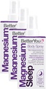 BetterYou Magnesium Spray per il Corpo Muscolare - Rilassante Magnesio Topico e Spray per Olio Essenziale - Lavanda e Camomilla - Promuove un sonno migliore - 3.38 oz (Pack of 3)