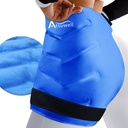 Atsuwell XL Hip Ice Pack Wrap, Gel Cold Pack per Hip Care, Riutilizzabile Ice Pack per Hip Sostituzione, Soft Plush Lined Cold Compress per Hip, Ginocchio, Indietro, Blu