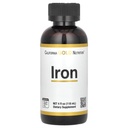 California Gold Nutrition Iron, come Ferrous Bisglycinate Chelate e Yellow Dock Root, 4 fl oz (118 ml)