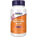 NOW integratori alimentari, acido ialuronico 100 mg, doppia resistenza con L-Prolina, acido lipoico alfa e estratto di semi di uva, 60 capsule di veg