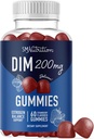 Gummie DIM | 200 mg | Gummie di bilanciamento dell'ormone per PMS, Menopausa, Acne ormonale & More | Estrogen Balance & Detox per le donne e gli uomini | con radice di barbabietola 50mg per il supporto antiossidante | Gluten-Free | 60ct.
