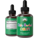 Bambini Vitamine da Erbe. Liquido bambini erba multivitaminico. Zucchero gratis 14-in-1 Vegan Supplemento gocce per bambini, bambini, adolescenti. Mixed in acqua Non avranno nemmeno gusto esso