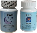 Rad ZZZ Rad Jaw Bundle Natural Rest Aid e TMJ Relief Supplement, Alleviare Jaw Pain, Ridurre denti Grinding e Clenching, Sviluppato da un dentista, Made in Italy