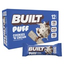 Bar costruito, Barre di proteine di Puff, Biscotti 'N Cream Puff, 17g Snack proteici, Barre On-The-Go, Solo 140 Calorie, 7g Zucchero, Collage, Non Gluten Free, 12 Conte