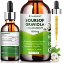 Soursop Bitters Estratto di olio liquido: Graviola Soursop Estratto- Organico per il supporto cellulare e la rigenerazione- Soursop Tintura commestibile 2 fl oz, 60ml