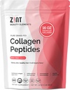 Zint Collagen Peptides Polvere: Paleo & Keto Certificata - Granulato Collagen Tipi I & III per assorbimento potenziato - Proteine idrolizzate enzimaticamente per donne & uomini, 16 oz