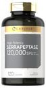 Carlyle Serrapeptase 120000 SPU | 120 capsule | Supporta la salute del seno | Gluten Free Enzyme Supplement