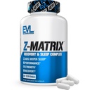 EVL Post Workout Recovery Supplement - Magnesio e Zinco - ZMatrix Zinc Magnesium Aspartate Muscle Recovery Supplement per il supporto del sonno e la salute del muscolo