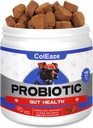 Probiotici per cani, 150 Chews Dog Probiotics per la salute digestiva, Probiotici per cani Chews con 6 enzimi digestivi per la salute del fegato, diarrea, pelle di prurito e immunità delle orecchie di prurito - Agnello Flavor