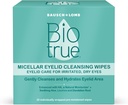 Biotrue Micellar Eyelid Care for Irritated and Dry Eyes Cleansing Wipes, da Bausch + Lomb, Multi, 30 Count
