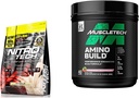 MuscleTech Nitro-Tech Whey Protein Powder Isolate & Peptides | Protein + Creatina per Muscle Gain & BCAA Aminoacidi + Electrolyte Powder Amino Build 7g of BCAAs + Electrolytes Support