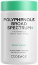 Codeage Polyphenols Broad Spectrum Supplement - Miscela di 15 bacche, frutta e estratti botanici, Decaf Green Tea Leaf, Quercetin, Resveratrolo, Melograno, Turmerico - Non-GMO - 120 capsule