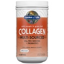 Giardino della vita Marine & Grass-Fed Collagen Peptides Polvere Supplemento (Tipo I, III) con Probiotici & BCAA per la mobilità, Salute comune, Capelli, Pelle & Unghie - Non aromaed, 20g per porzione, 12 Serve