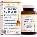 A1Vitality NovaSOL Curcumin Turmeric 1000mg – Clinically Proven 185x Higher Absorption – promuove il comfort congiunto, la mobilità e il benessere generale – Non-OGM, Doctor Formulated, 60 Softgels.