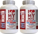 Amo i miei animali LLC Dog Eye Health Supplements - Dog Eye Health Complex - Formula Premium - Vet Raccomandata - Cane Cranberry - 2 Bottiglie (120 Trattamenti)