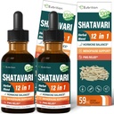 Shatavari Estratto di ormone gocce di Armonia per le donne Estrogen Balance, Clover rosso, Dong Quai & Nero Cohosh Supplemento per Menopause Relief, PMS Support w/Wild Yam, Vitex Berry. 4 oz